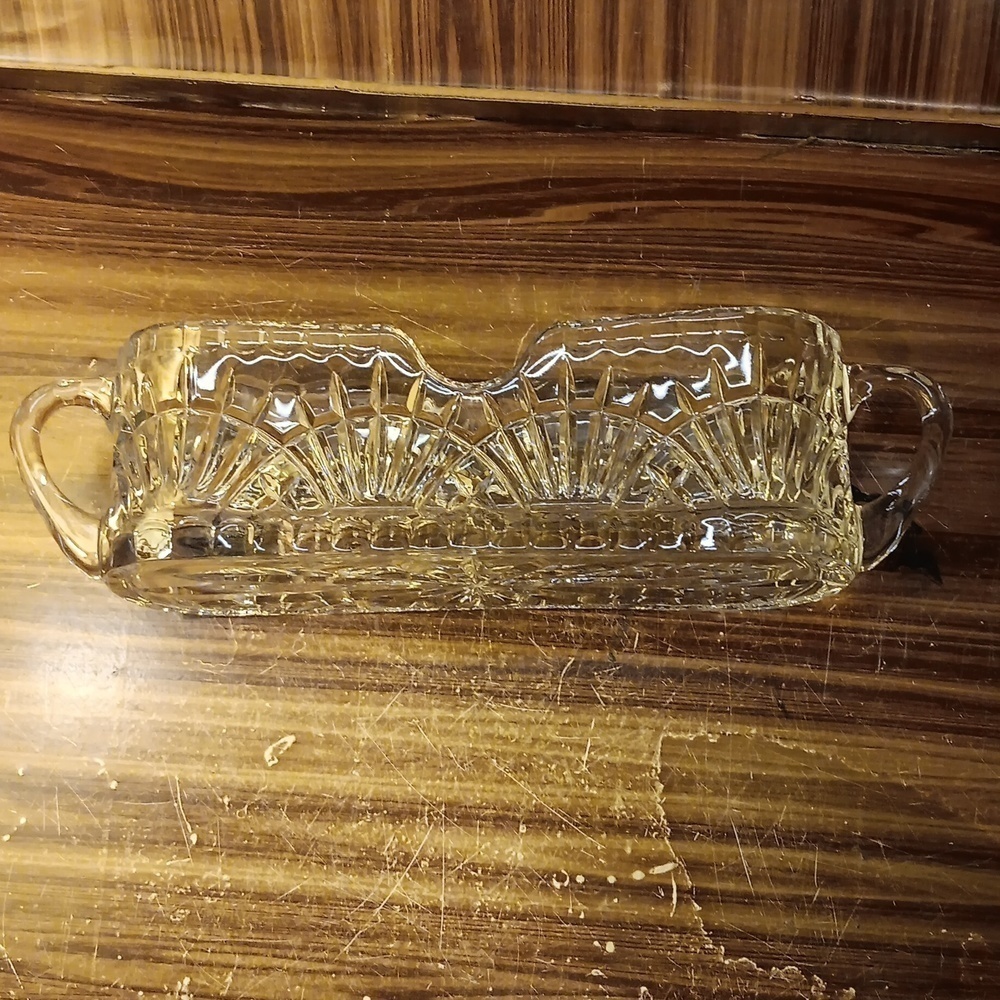 Godinger pressed glass knife holder